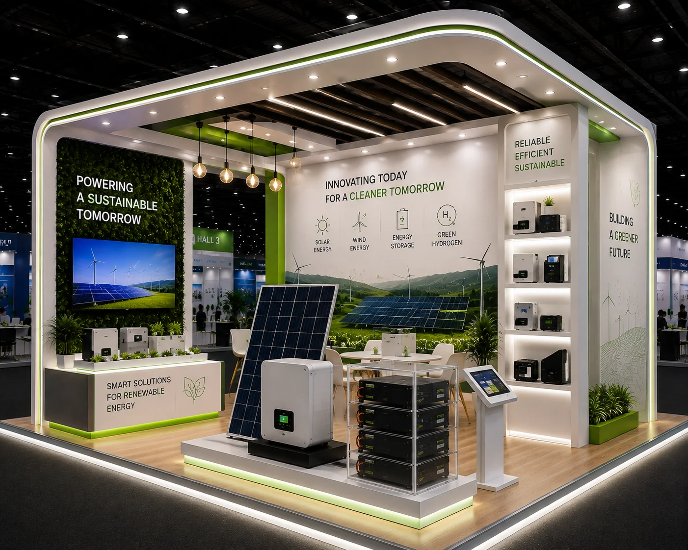 Product Display Exhibition Stands for Renewable Energy India